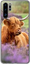 Coque Huawei P30 Pro - Highlander écossais - Marron - Buissons - Coque de téléphone en Siliconen