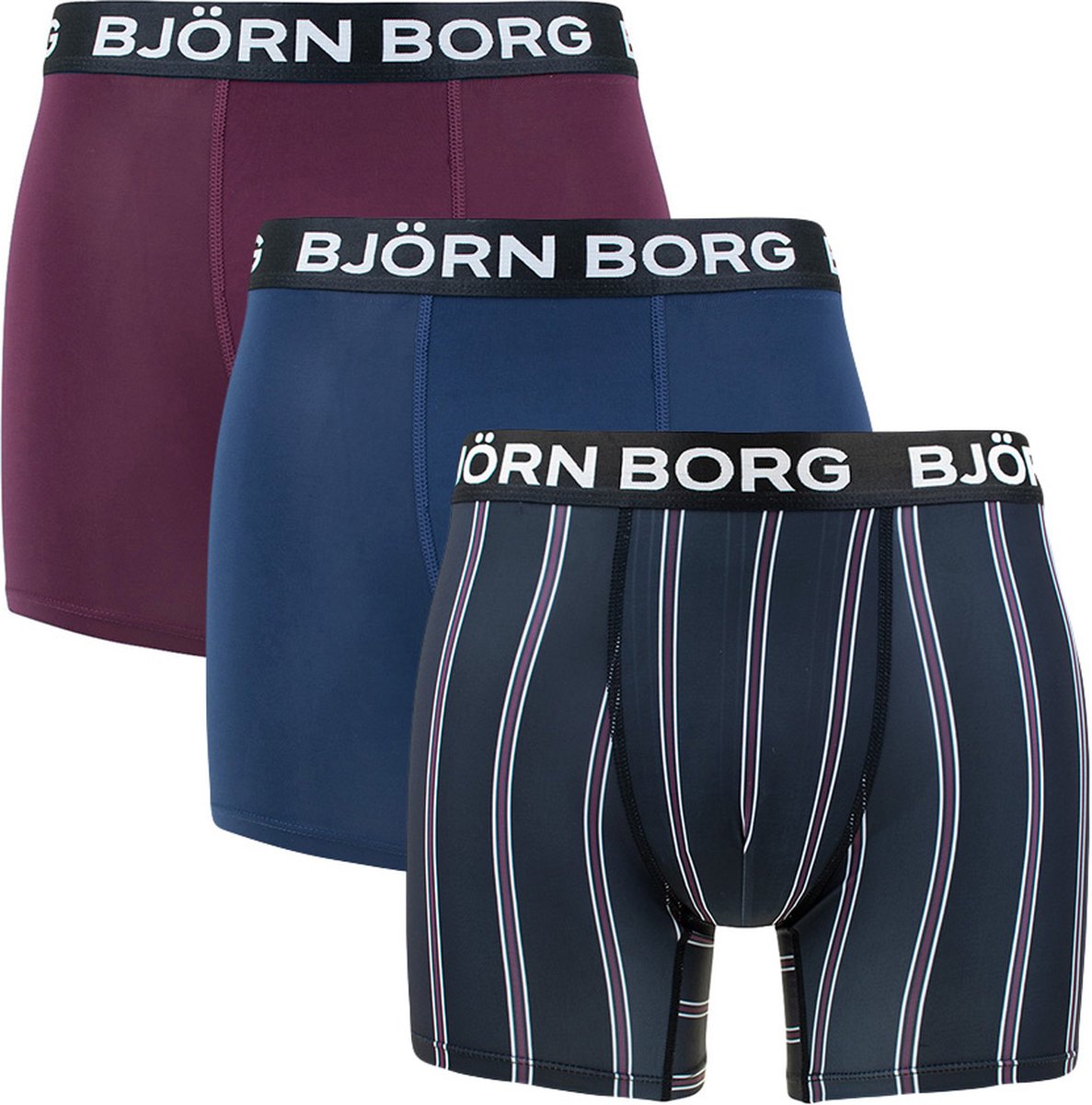 Björn Borg performance 3P boxers stripe multi - S