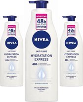 Nivea Bodylotion Express met Pomp- Voordeelverpakking 3 x 400 ml
