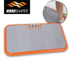 Vibro Shaper - trilplaat met oscillatietechnologie verstevigt het lichaam - powerplate belast alle spiergroepen - inclusief power stretchbandjes