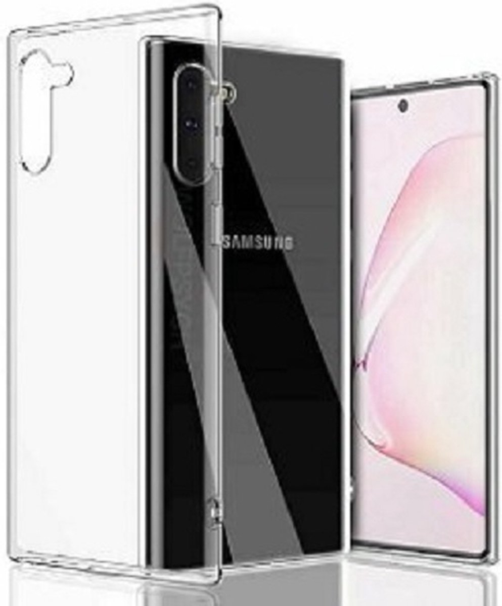 Samsung Note 10 Plus Hoesje Siliconen TPU Transparant 2x