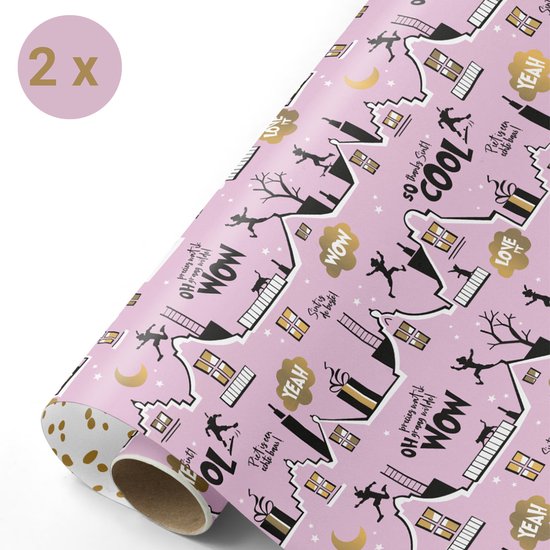 Cadeaupapierrol, mat, 43 cm x 12 m, effen gekleurd, parelpapier, perfect voor verjaardag, bruiloft, feest, Kerstmis, festival, geschenkdecoraties