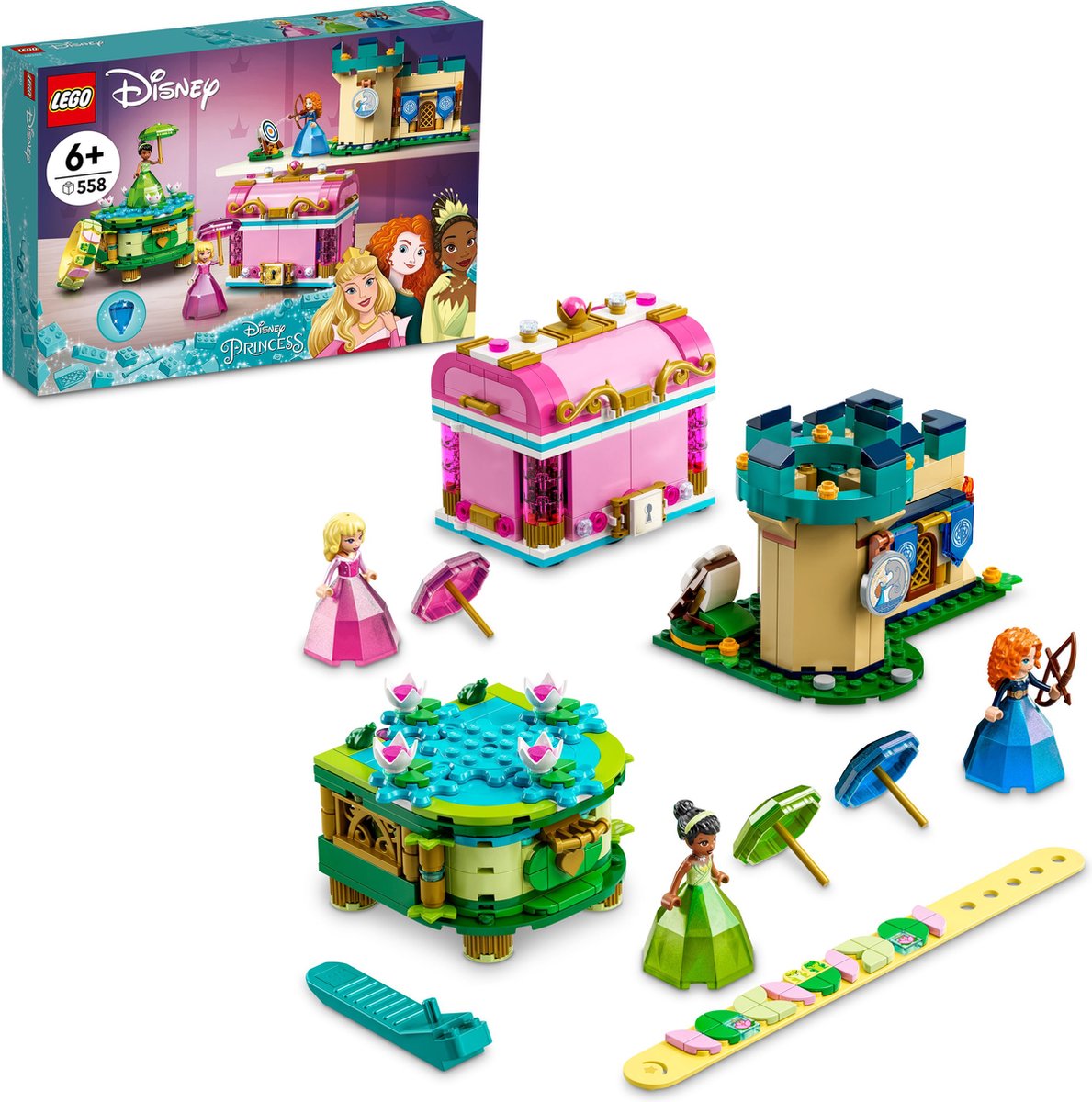 LEGO Princesses Disney - Créations enchantées d'Aurore, Merida et Tiana  (43203.)