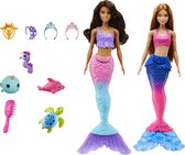 Barbie Ocean Adventure- Twee zeemeermin poppen met accessoires - Barbiepop
