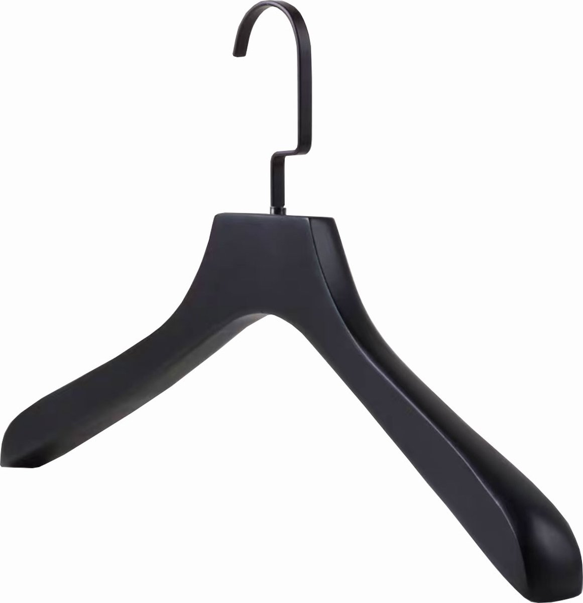Kledinghangers June | Zwarte kledinghangers | Kleerhangers | Luxe Hangers | Kleding | Kapstok | Zwart | Strak Design | Set van 5 luxe kledinghangers