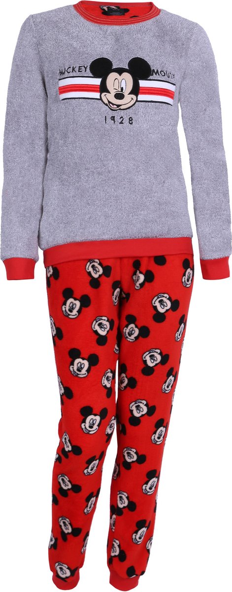Mickey Mouse DISNEY Grijze en rode pyjama / XXS