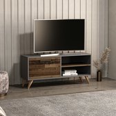 TV meubel Helle 120x35x50 cm antraciet en houtkleurig