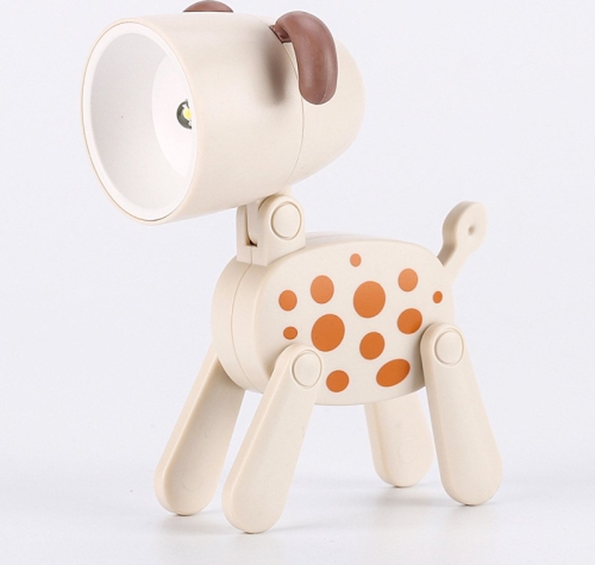 TL-23 LED Mini Opvouwbare Cartoon Bureaulamp Thuis Huisdier Vorm Decoratie Tafellamp Spec: Dalmatiërs (Grijs)