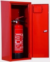 Brandblusserkast - blusserkast - gevelkasten - brandpreventie - brandbeveiliging - brandveiligheid - B300 × H700/730 × D220 mm - RAL 3000 - rood