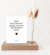 Kerst - Memory Shelf - Lach, feest, koester, geniet, wens en heb lief deze kerst - Cadeau