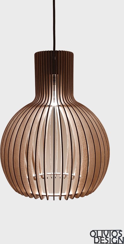 Olivios design hanglamp Campo-tubo spot houten lamp spot 6.7W dimbaar... | bol.com