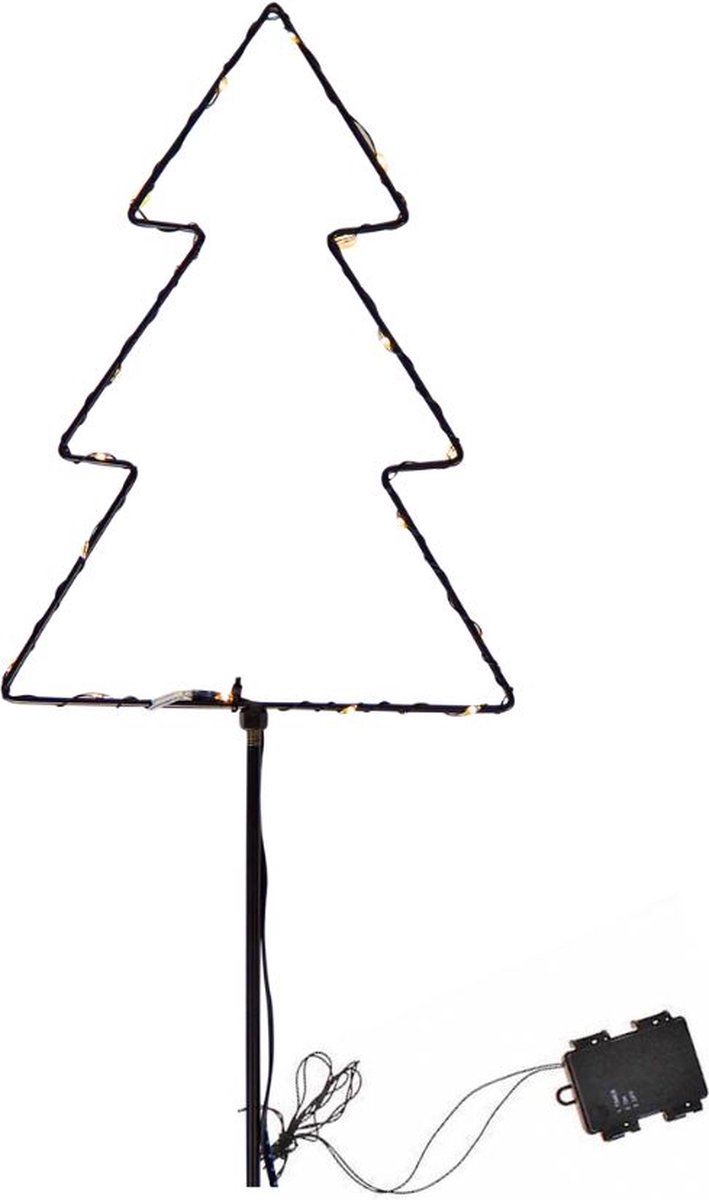 Kerstboom Kerst - Tuinsteker - Buiten en Binnen - 60 Led verlichting - voor in de Tuin