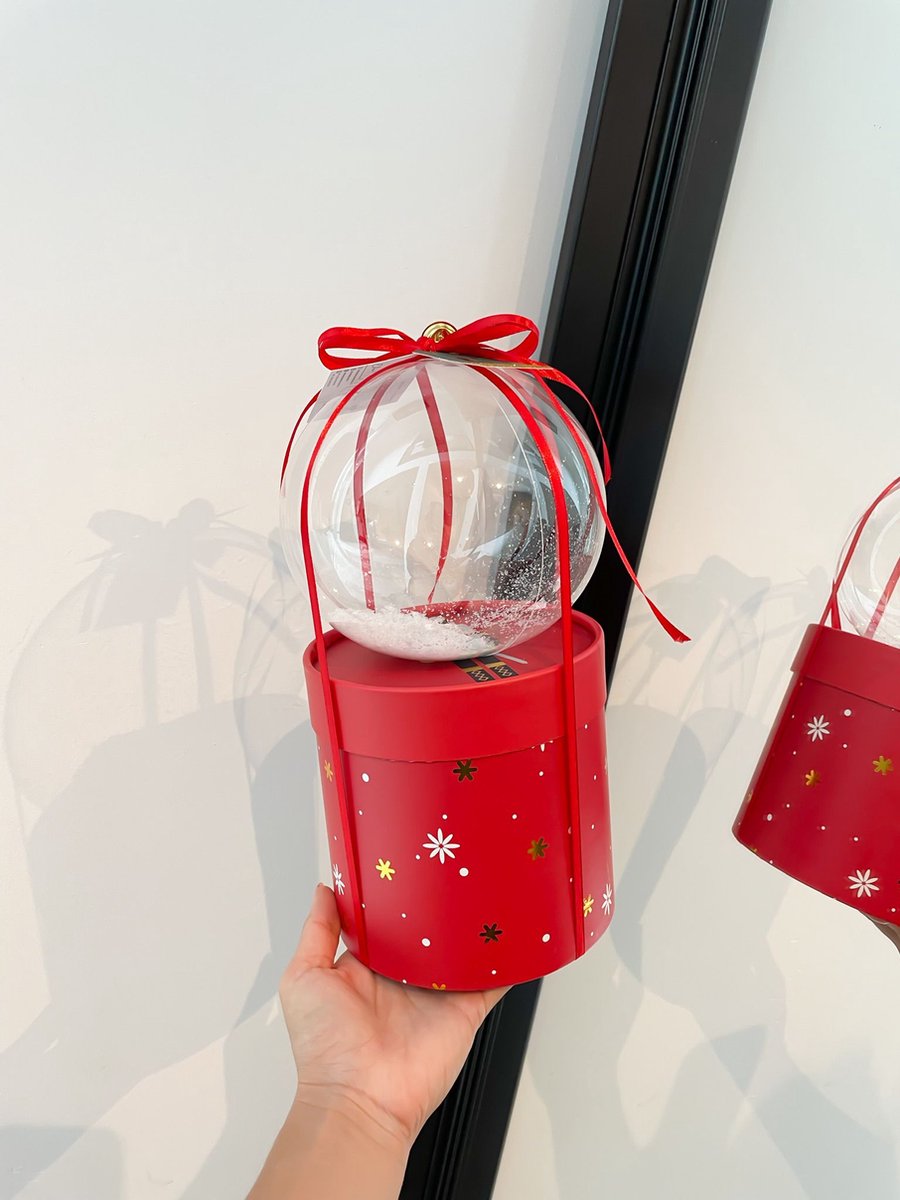 The Beyond balloons Christmas giftbox red