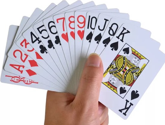 Thumbnail van een extra afbeelding van het spel Texas Hold'em - Professionele 100% plastic Pokerkaarten | 100% waterdicht | speelkaarten | kaartspel | poker | officiële afmetingen van pokerkaarten | Goud / Geel