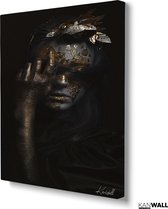 Luxe Canvas Schilderij Black and Gold | 60x90 | Woonkamer | Slaapkamer | Kantoor | Muziek | Design | Art | Modern | ** 4CM DIK! 3D EFFECT**