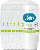 Odorex Deo Roller - Natural Fresh - Voordeelverpakking 6 x 50 ml