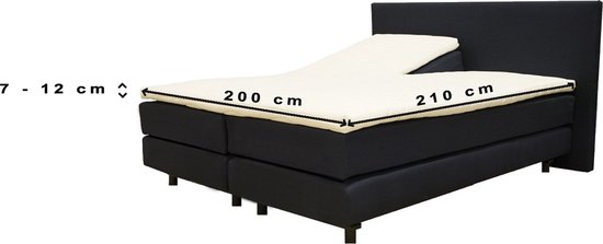 24-Bedding - Badstof Splittopper Hoeslaken 180 gr/m2 - 200x210 cm - zilver Grijs