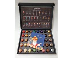 Koffie Proeverij Pakket groot 40 stuks verschillende smaken met Mystery Card 'Fijne Sinterklaas' met persoonlijke (video) boodschap | Verjaardag | Sinterklaas | Kerstpakket | Vaderdag | Moederdag | Jubileum | Valentijnsdag