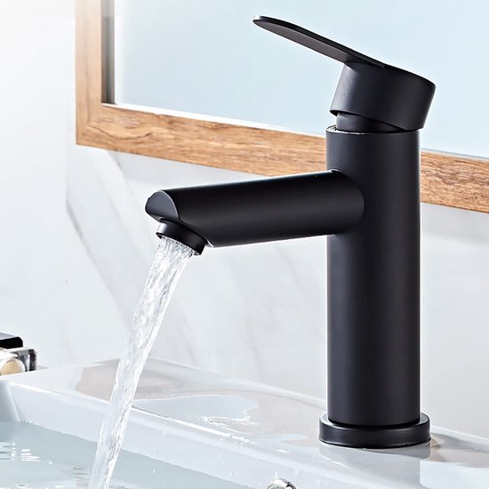 Dolinvo SUS304 Robinet d'eau pour la salle de bain, noir, mat, acier  inoxydable,... | bol.com