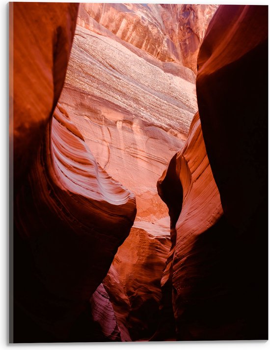 WallClassics - Acrylglas - Antelope Canyon Ravijn - 30x40 cm Foto op Acrylglas (Wanddecoratie op Acrylaat)