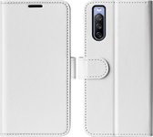 Sony Xperia 5 IV Case - MobyDefend Wallet Book Case (Fermeture Arrière) - Wit - Mobile Phone Case - Phone Case Ce produit est compatible avec: Sony Xperia 5 IV