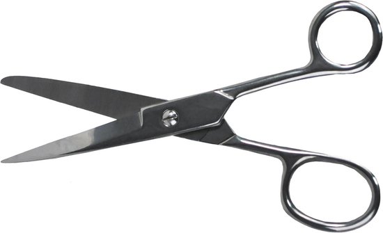Q-CONNECT schaar, 21 cm, asymmetrische ogen