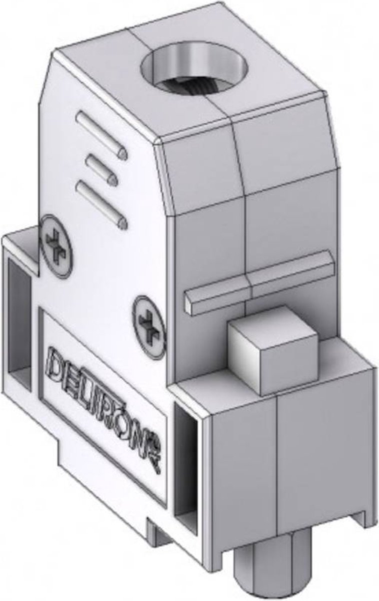 Deltron Connectors CTLM09RUN4 D-sub behuizing Aantal polen: 9 Kunststof, gemetalliseerd 180 ° Metaal 1 stuk(s)