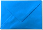 Cards & Crafts 50 Luxe enveloppen - C6 - Fel Blauw - 162x114mm - 110 grms - 16,2 x 11,4 cm