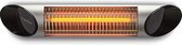 Veito Blade Mini - Zilver - Elektrische Carbon Infrarood Kachel - Terrasverwarming - Elektrisch - 4 warmtestanden regelbaar - incl. afstandbediening - 1200W - IP44