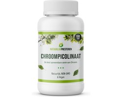 Chroompicolinaat - hoge kwaliteit chroom tabletten - 200 mcg 100 TABLETTEN (1 POT)
