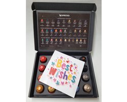 Koffie Proeverij Pakket 20 stuks verschillende smaken met Mystery Card 'Best Wishes' met persoonlijke (video) boodschap | Verjaardag | Sinterklaas | Kerstpakket | Vaderdag | Moederdag | Jubileum | Valentijnsdag