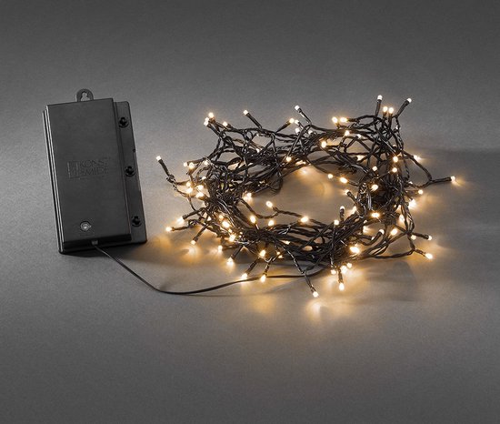 token Maand duizelig Kerstverlichting op batterij - 120 LEDs - Extra warm wit - IP44 voor binnen  en buiten... | bol.com