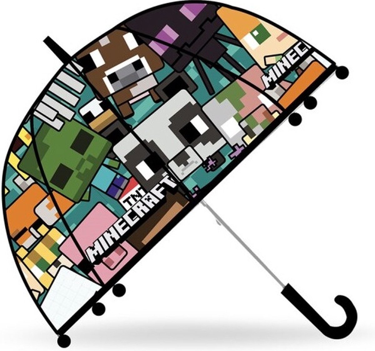 Minecraft - Automata - Transparante Paraplu met Minecraft Thema (70cm)