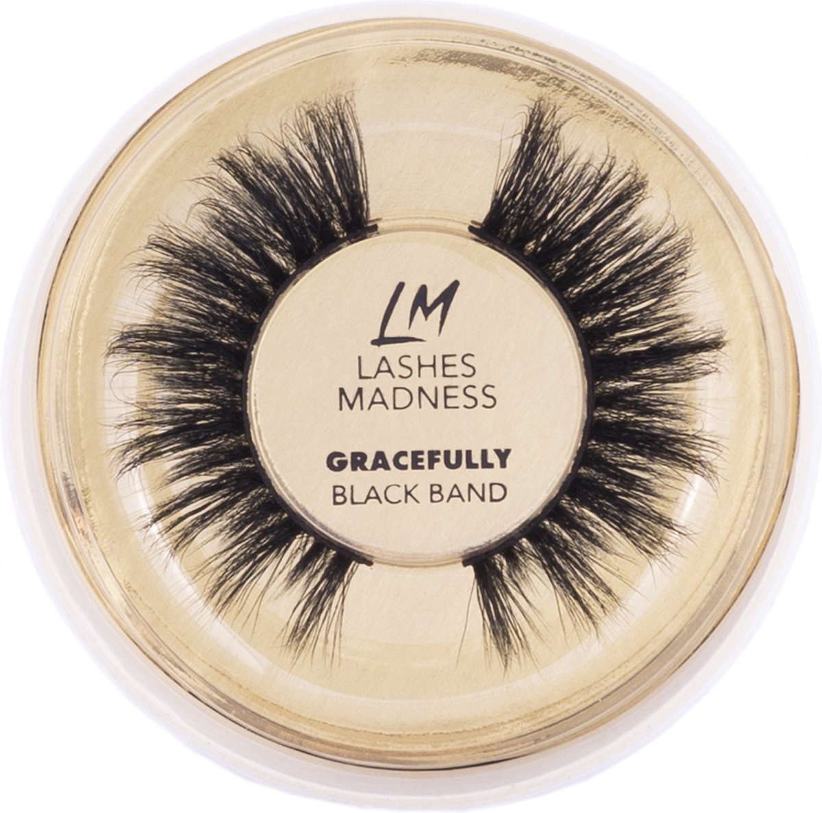Lashes Madness - GRACEFULLY - Black Band - Vegan Mink Lashes - Wimpers - Valse Wimpers - Eyelashes - Luxe Wimpers