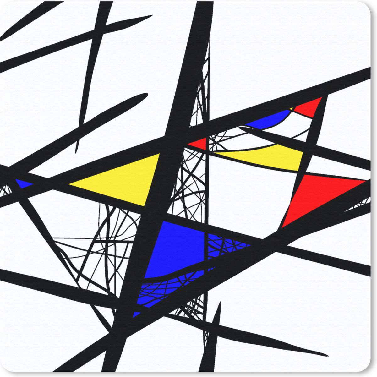 Muismat 20x20 cm - Mousepad Patronen - Abstract - Kunst - Muismatten