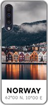 Geschikt voor Samsung Galaxy A50 hoesje - Noorwegen - Scandinavië - Bergen - Winter - Siliconen Telefoonhoesje