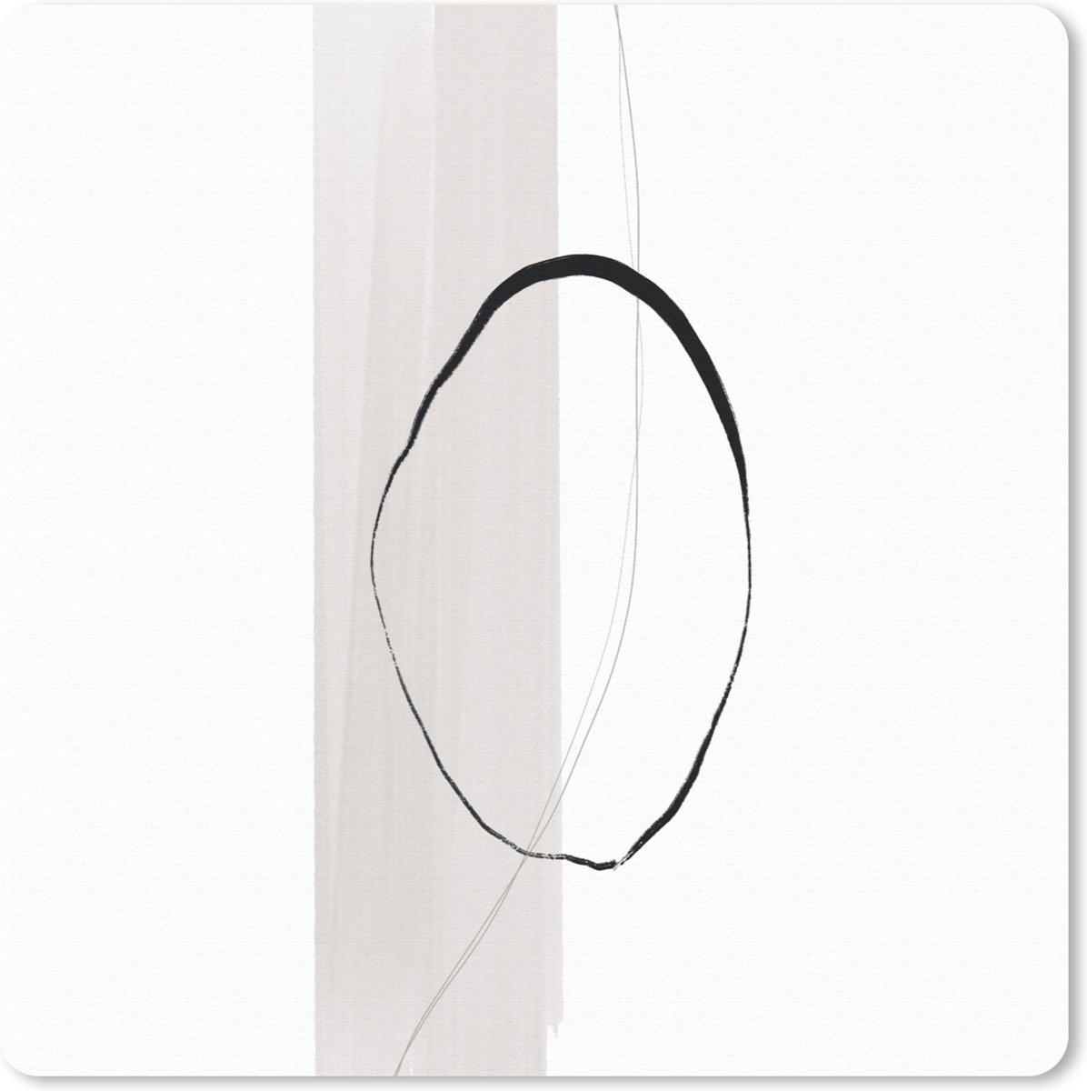 Muismat 30x30 cm - Mousepad Abstract - Pastel - Design - Muismatten