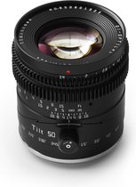 TT Artisan - Objectif pour appareil photo - Inclinaison 50 mm F1.4 pour monture Fuji X, noir, plein format