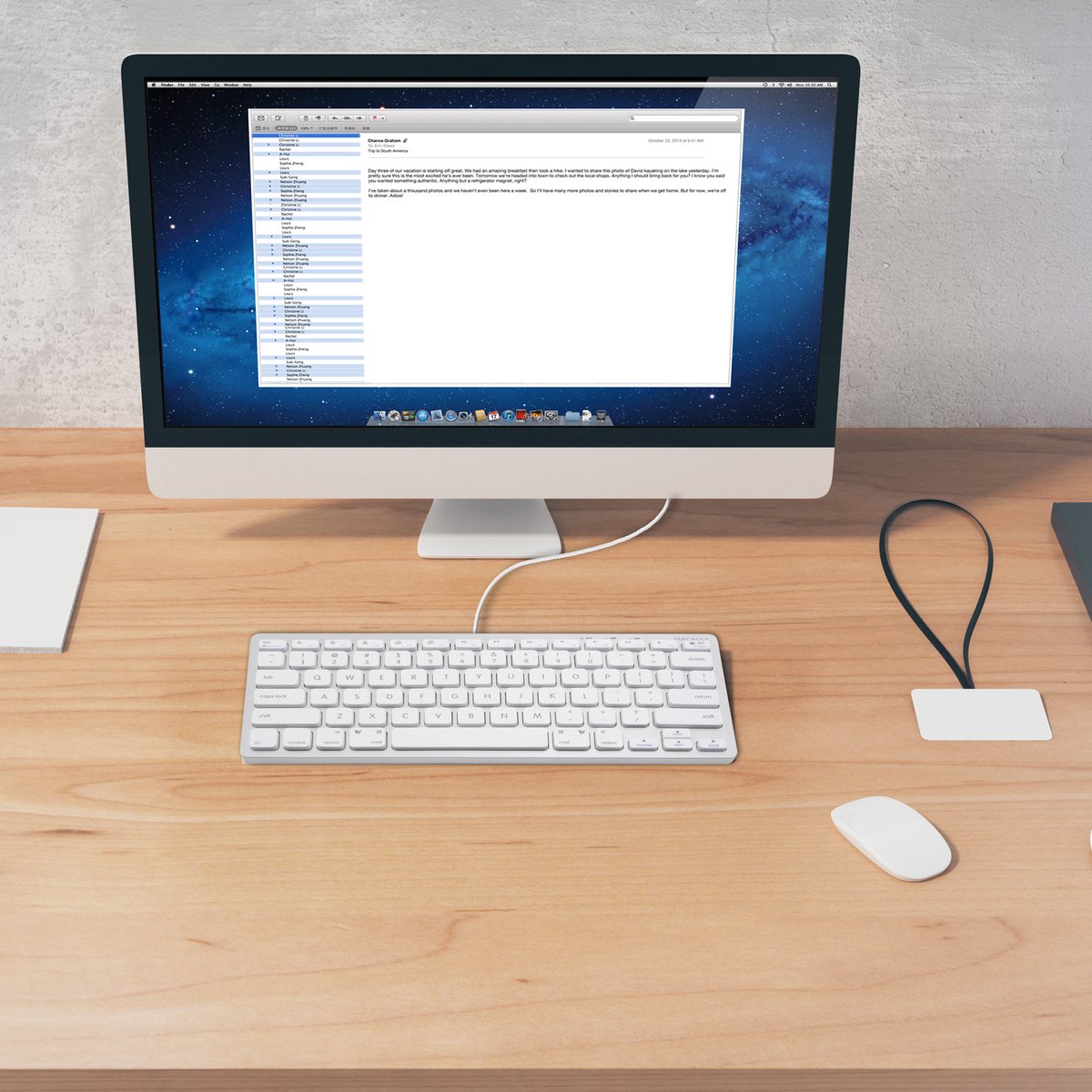 Macally UCSLIMKEYCA USB-C Toetsenbord voor Mac en iPad thumbnail 6
