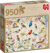 Puzzle Jumbo Premium Collection Janneke Brinkman: Oiseaux & Fleurs - Puzzle - 950 pièces