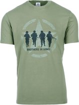 Fostex Garments - T-shirt Brothers in Arms (kleur: Groen / maat: S)