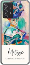 Geschikt voor Samsung Galaxy A53 5G hoesje - La femme au chapeau - Matisse - Kunst - Siliconen Telefoonhoesje