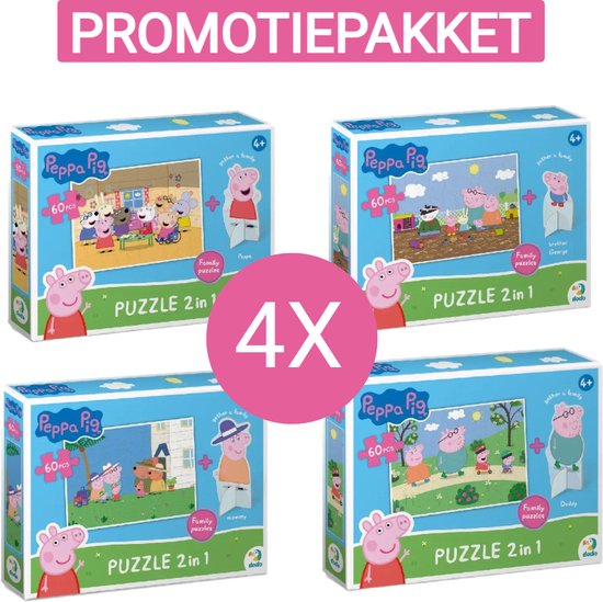 DODO Toys - Puzzle Peppa Pig - 30 pièces - 20x27 cm - speelgoed Peppa Pig 3+  - Puzzle