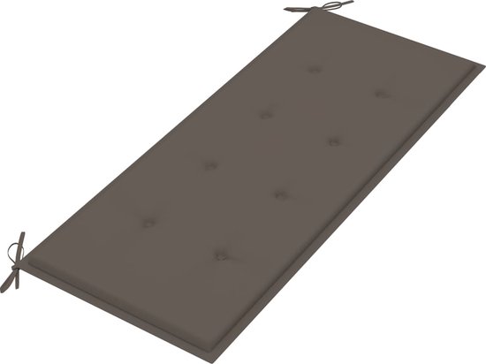 Tuinbank 2-zits met kussen 120 cm massief acaciahout