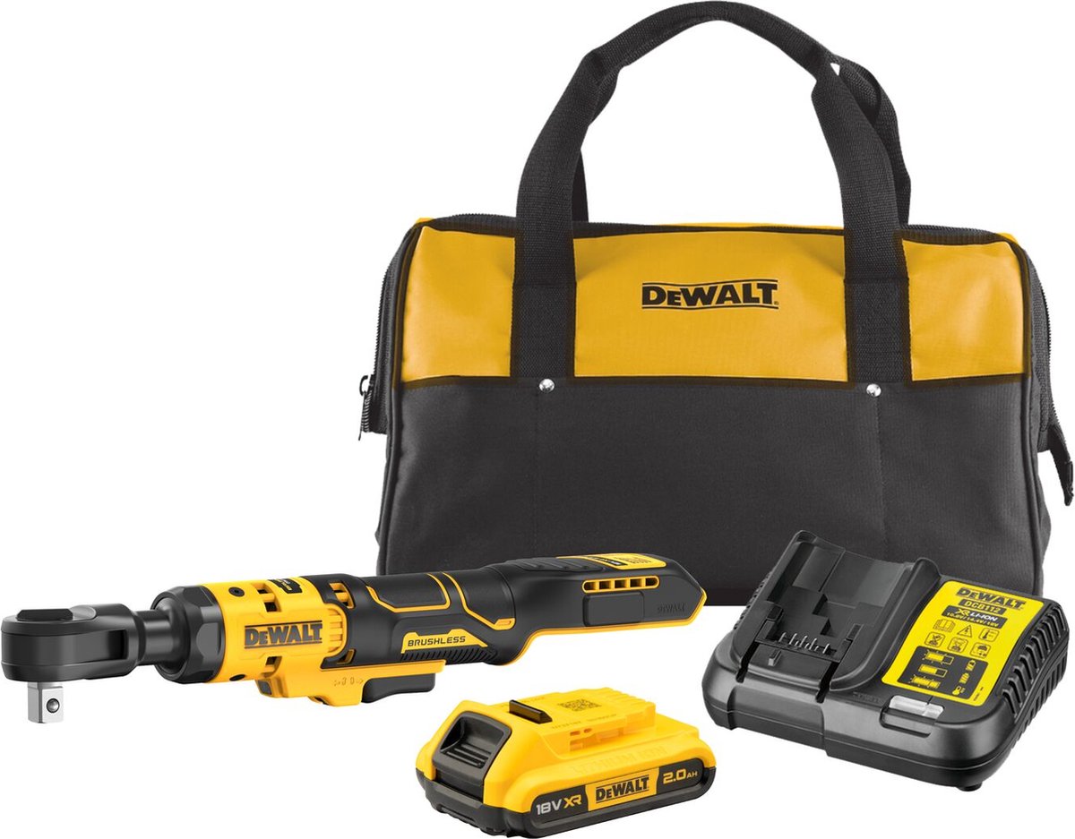 DeWalt DCF512D1 Accu Haakse Ratelsleutel XR Brushless 1 2 18V 2 0Ah Li-ion