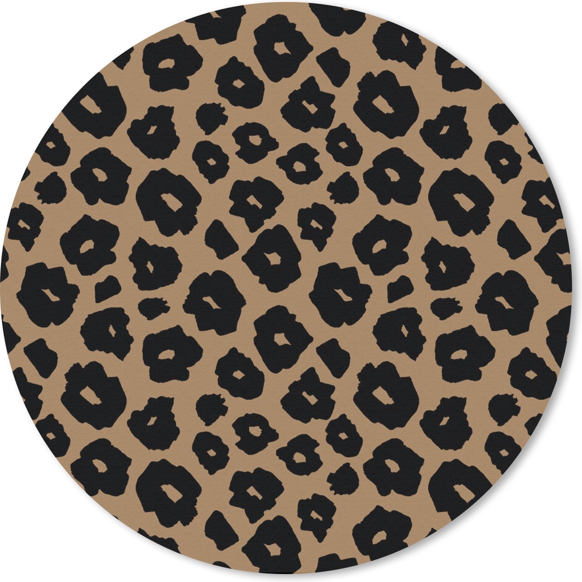 Muismat rond 30x30 cm - Mousepad Patroon - Jaguar - Stippen - Ronde muismatten