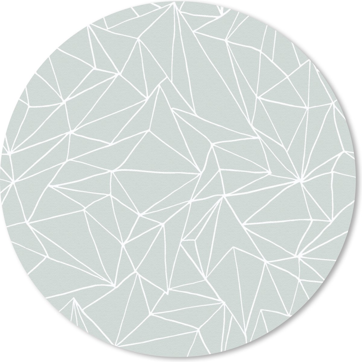 Muismat rond 30x30 cm - Mousepad Netwerk - Driehoek - Patronen - Ronde muismatten