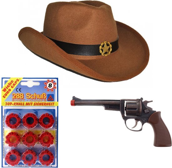Toyland Glitter Cowboyhoeden – 3 Stuks, 34 Cm, Met Zwart-wit Koord – Perfect Voor Festivals, Concerten & Feestjes