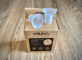 Youha® Borstschildverkleiners - Borstschilden - Borstkolf accessories - BPA vrij - elektrische draadloze borstkolven - Silicone borstschilden - Set van 2 stuks - Maat 22mm