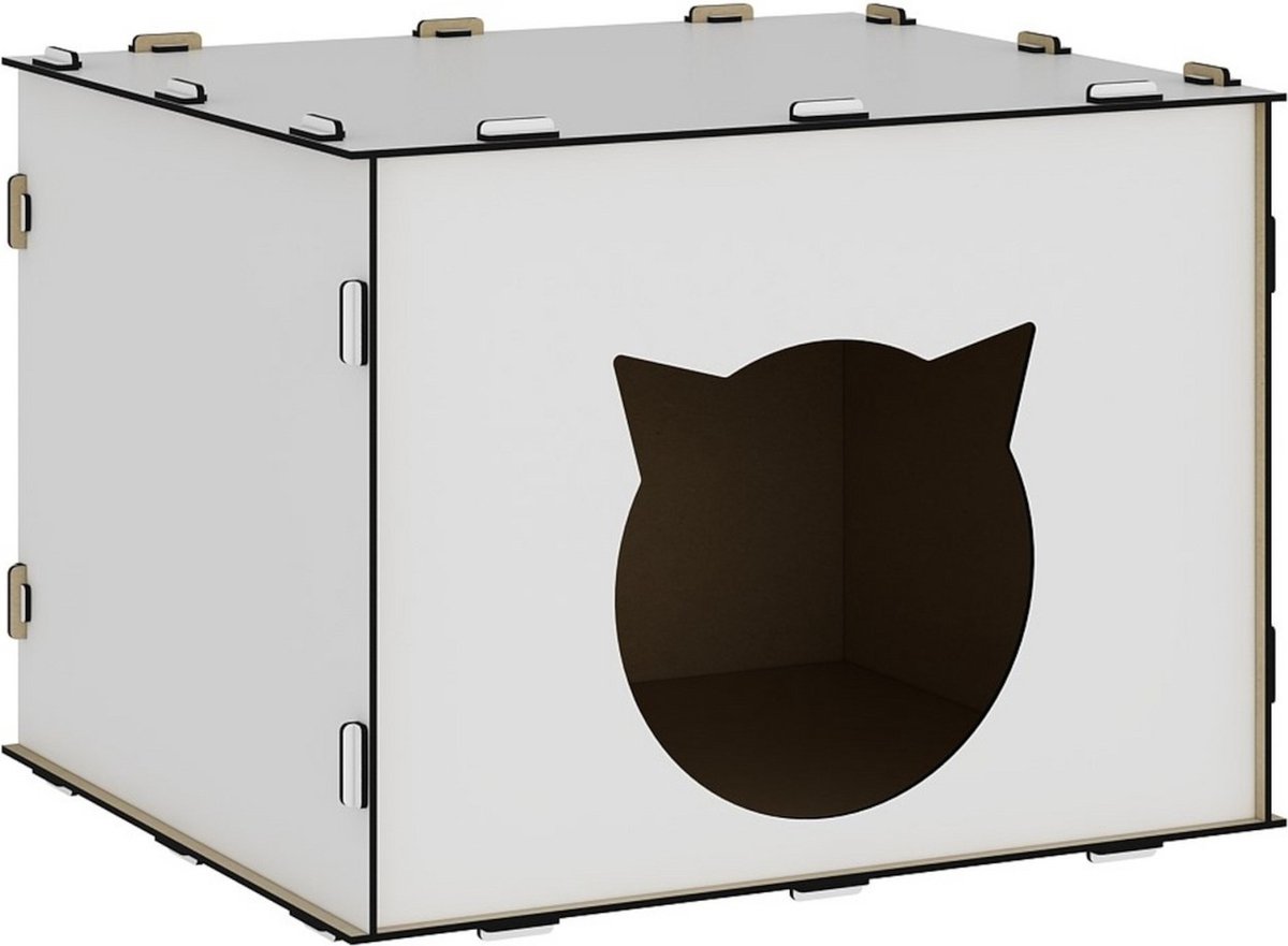 Kattenhuis Elba 30x40x35 cm wit